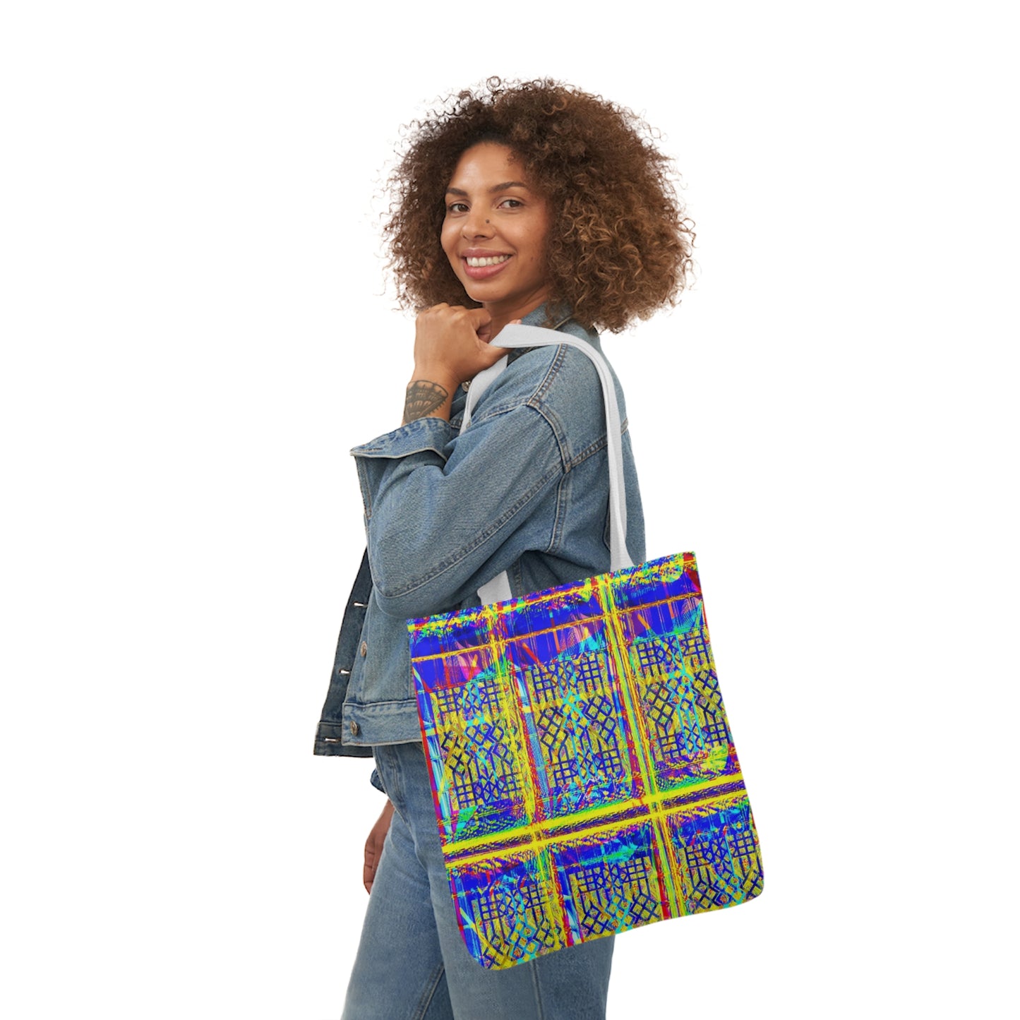 Vibrant Polyester Tote Bag