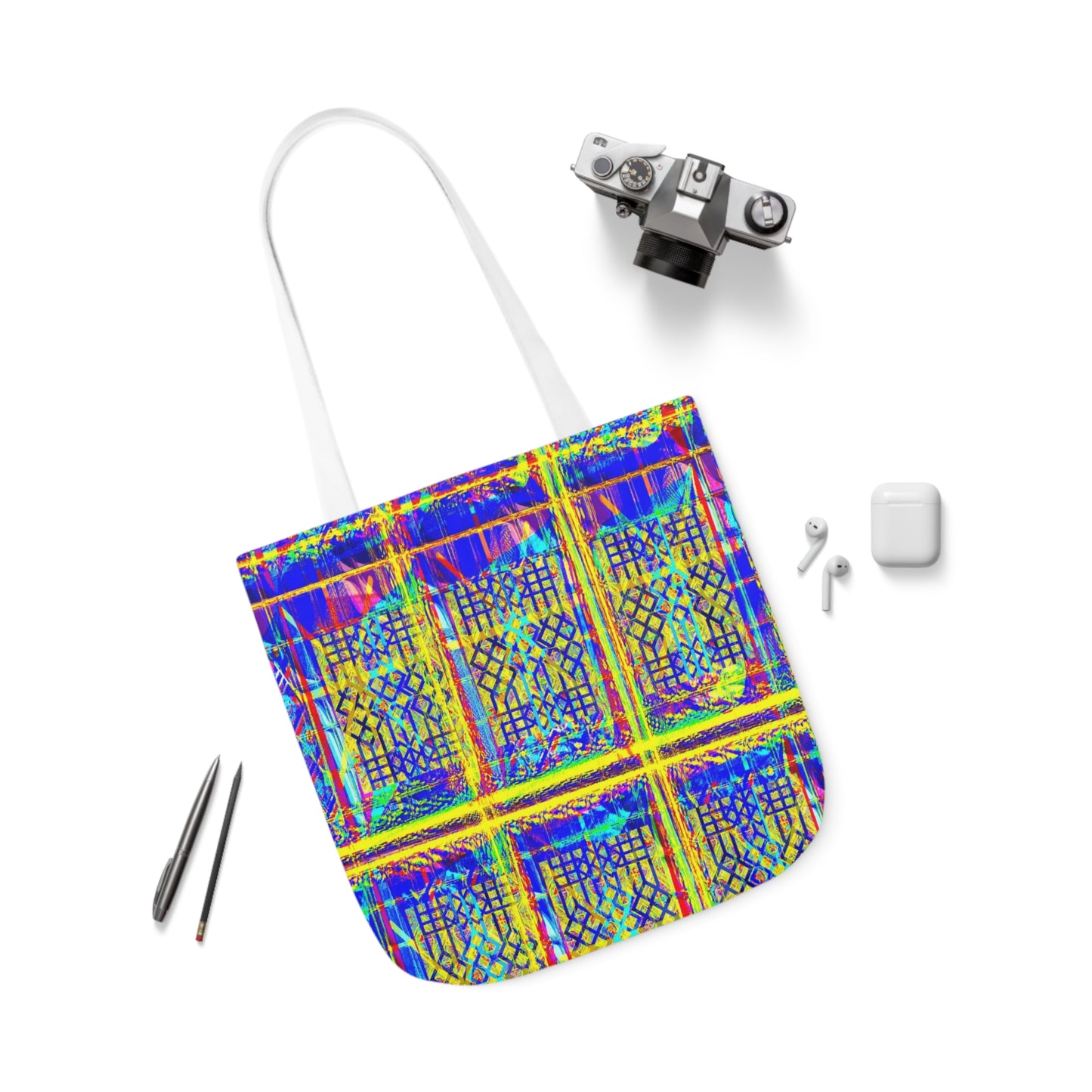 Vibrant Polyester Tote Bag