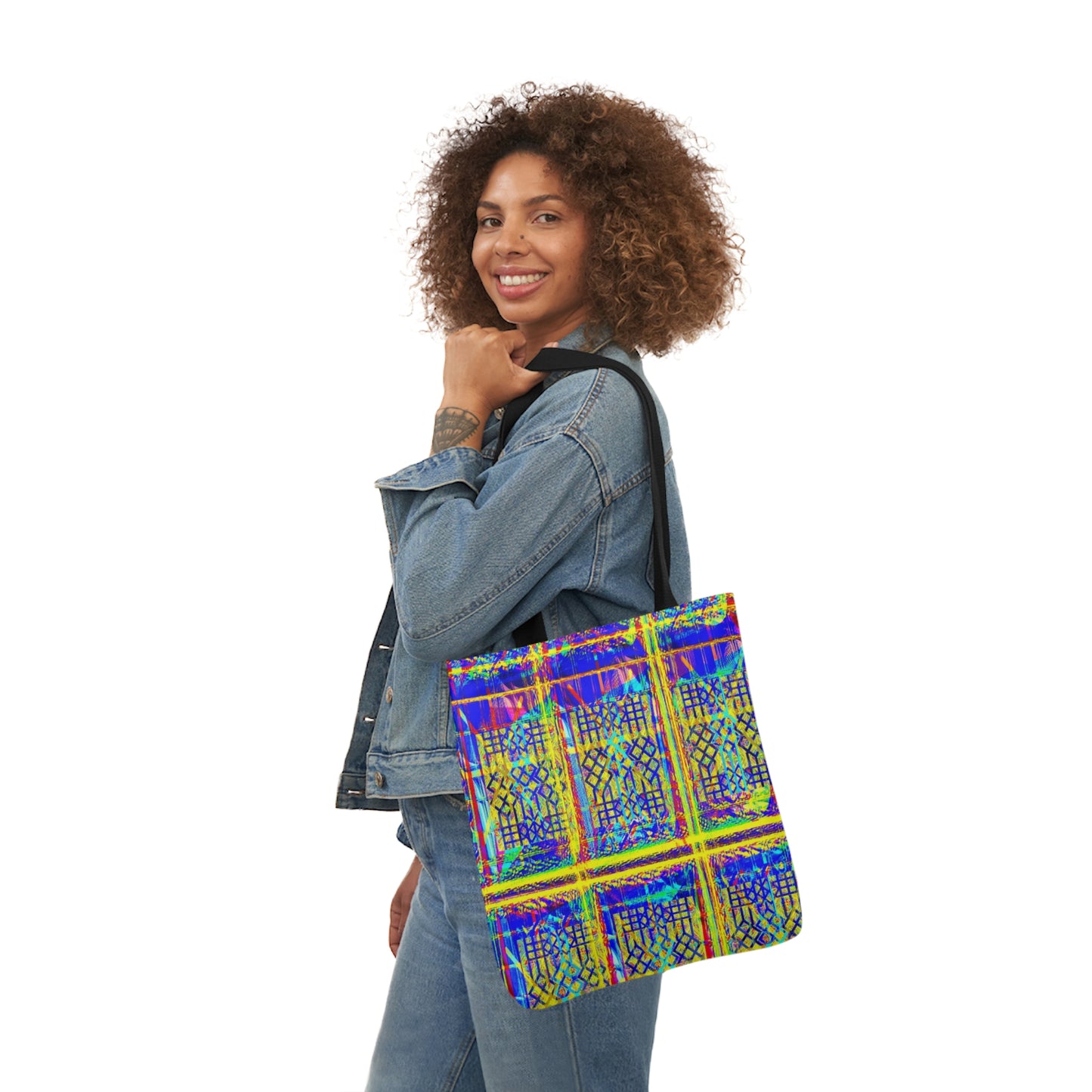 Vibrant Polyester Tote Bag