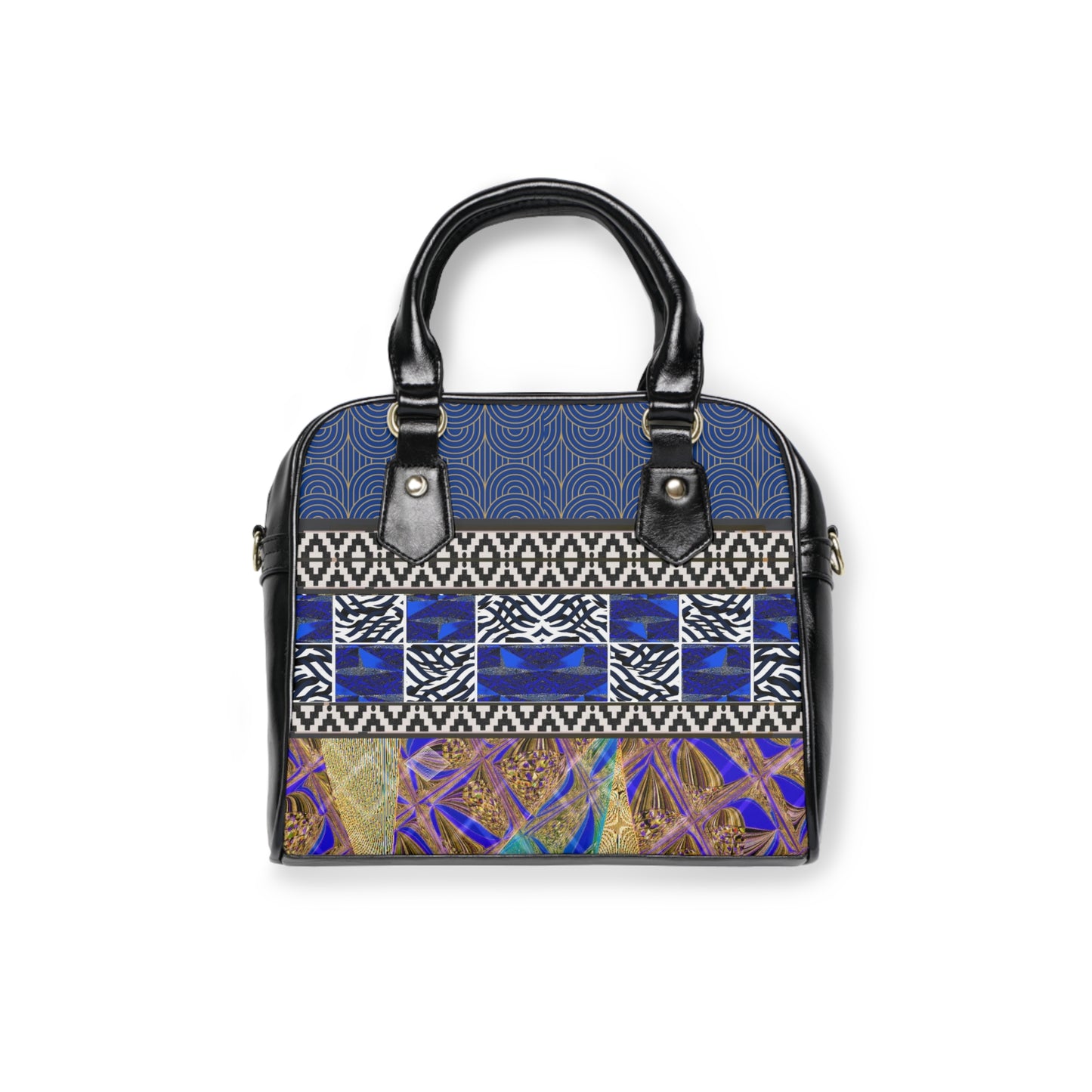 Sapphire Gold Shoulder Handbag