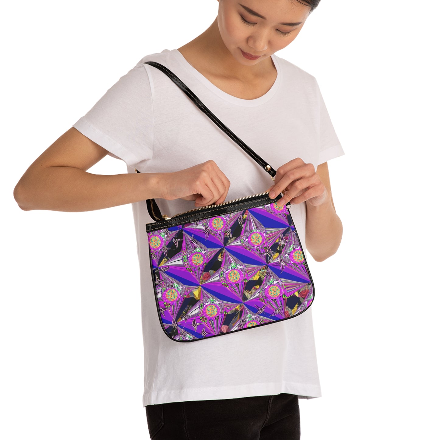 Blue Purple Shoulder Bag