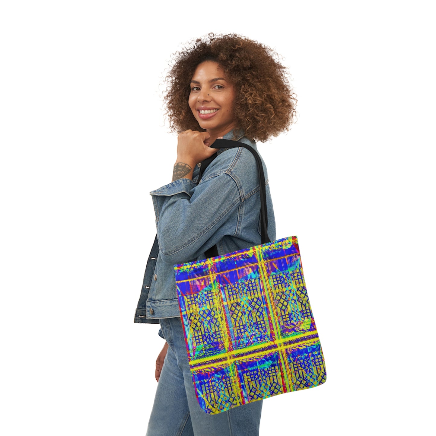 Vibrant Polyester Tote Bag