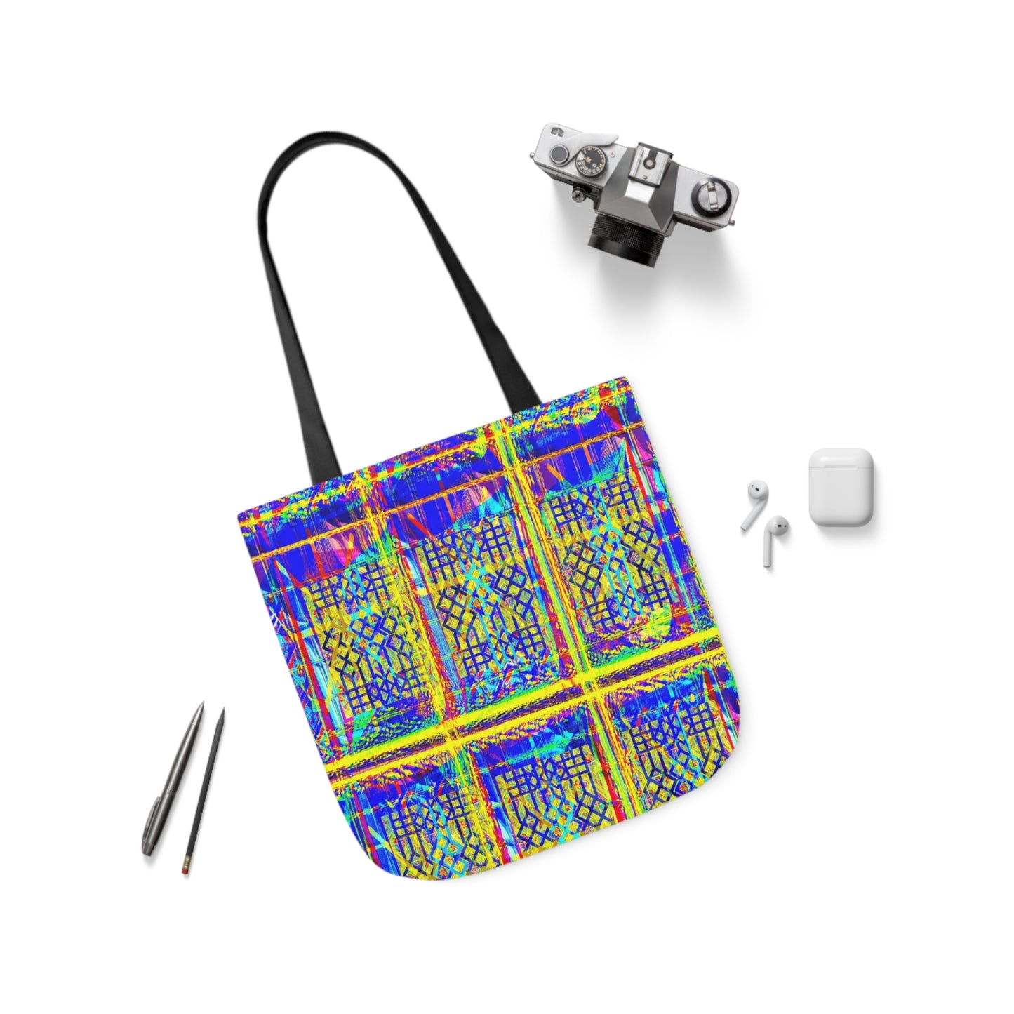 Vibrant Polyester Tote Bag