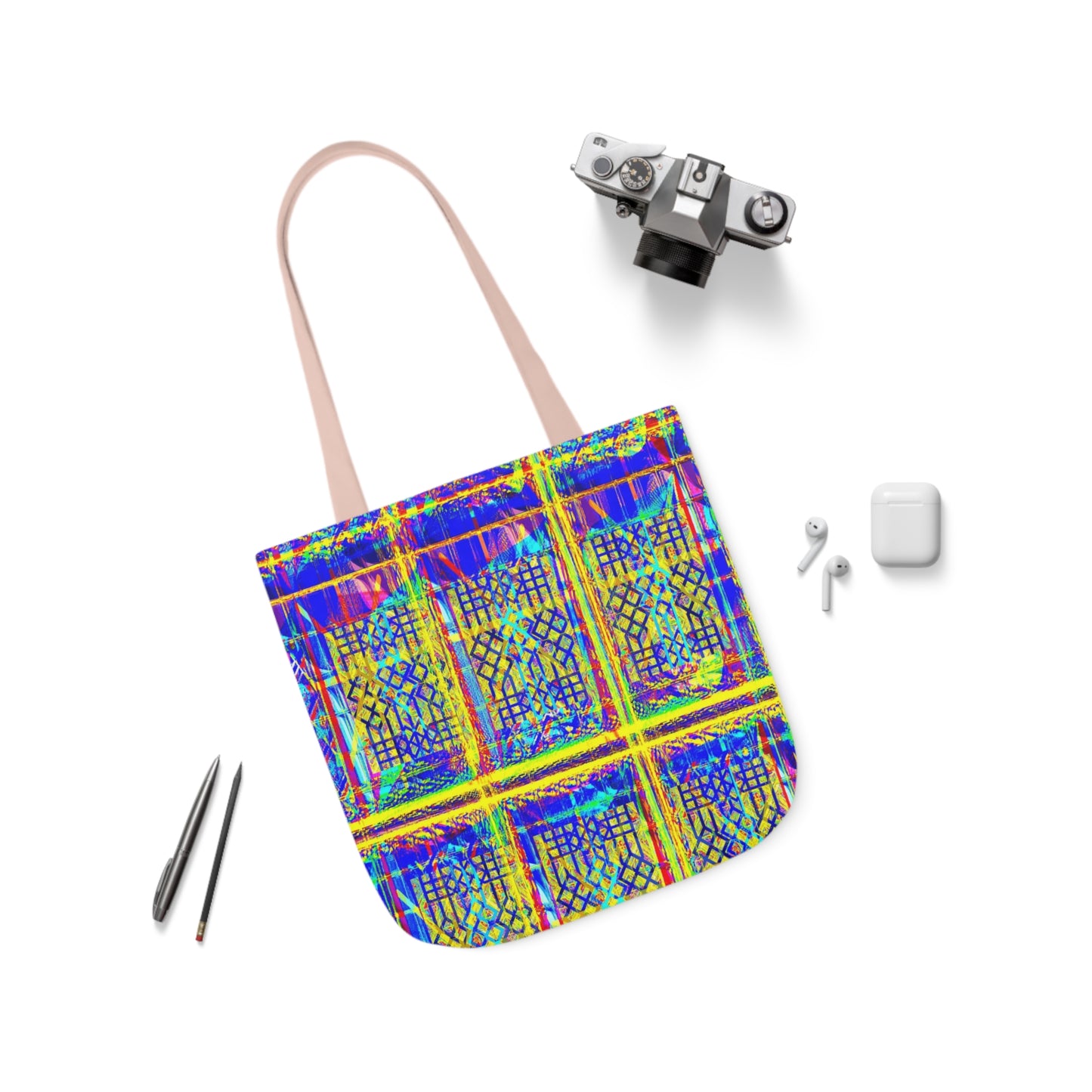 Vibrant Polyester Tote Bag