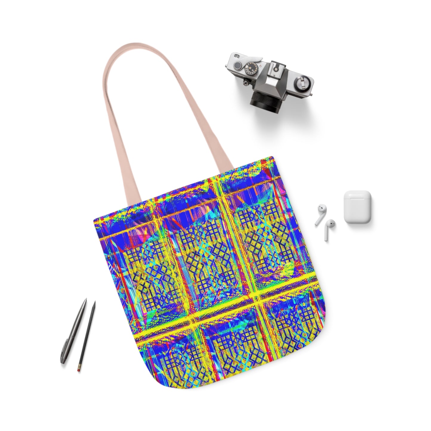 Vibrant Polyester Tote Bag