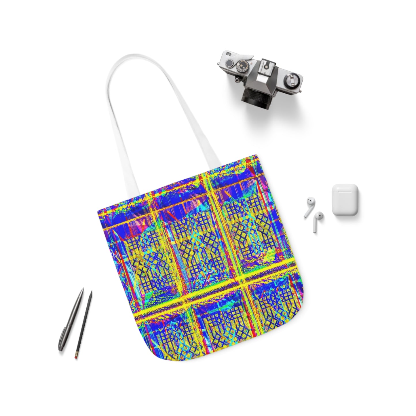 Vibrant Polyester Tote Bag