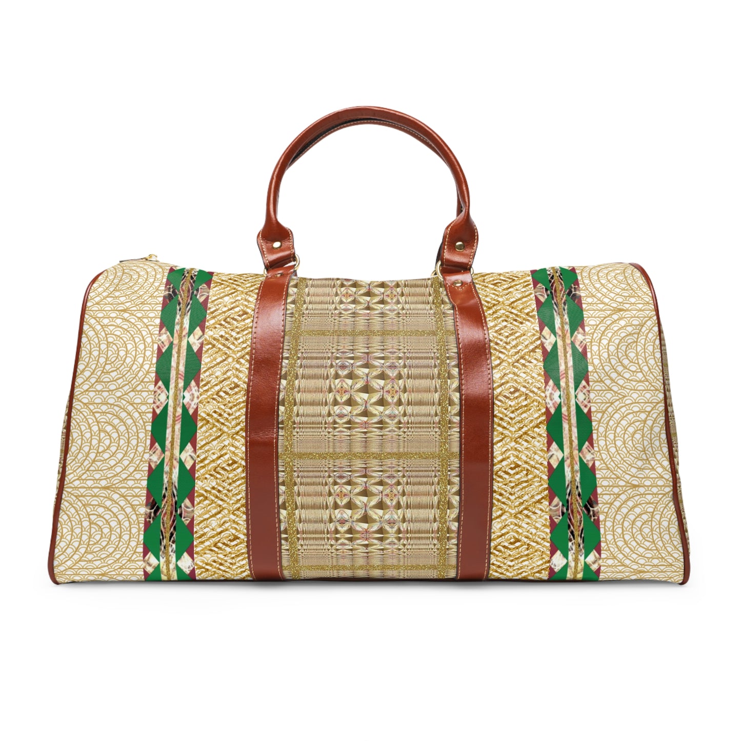 Diamond Patterned Travel Bag