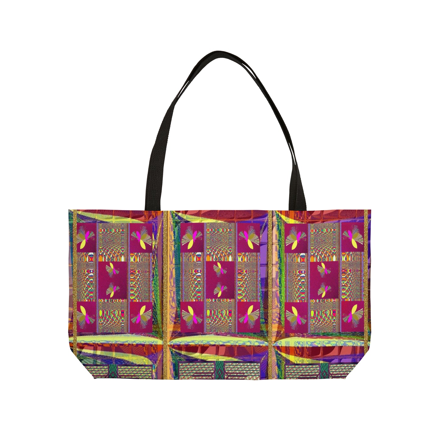 Floral Print Weekender Tote Bag