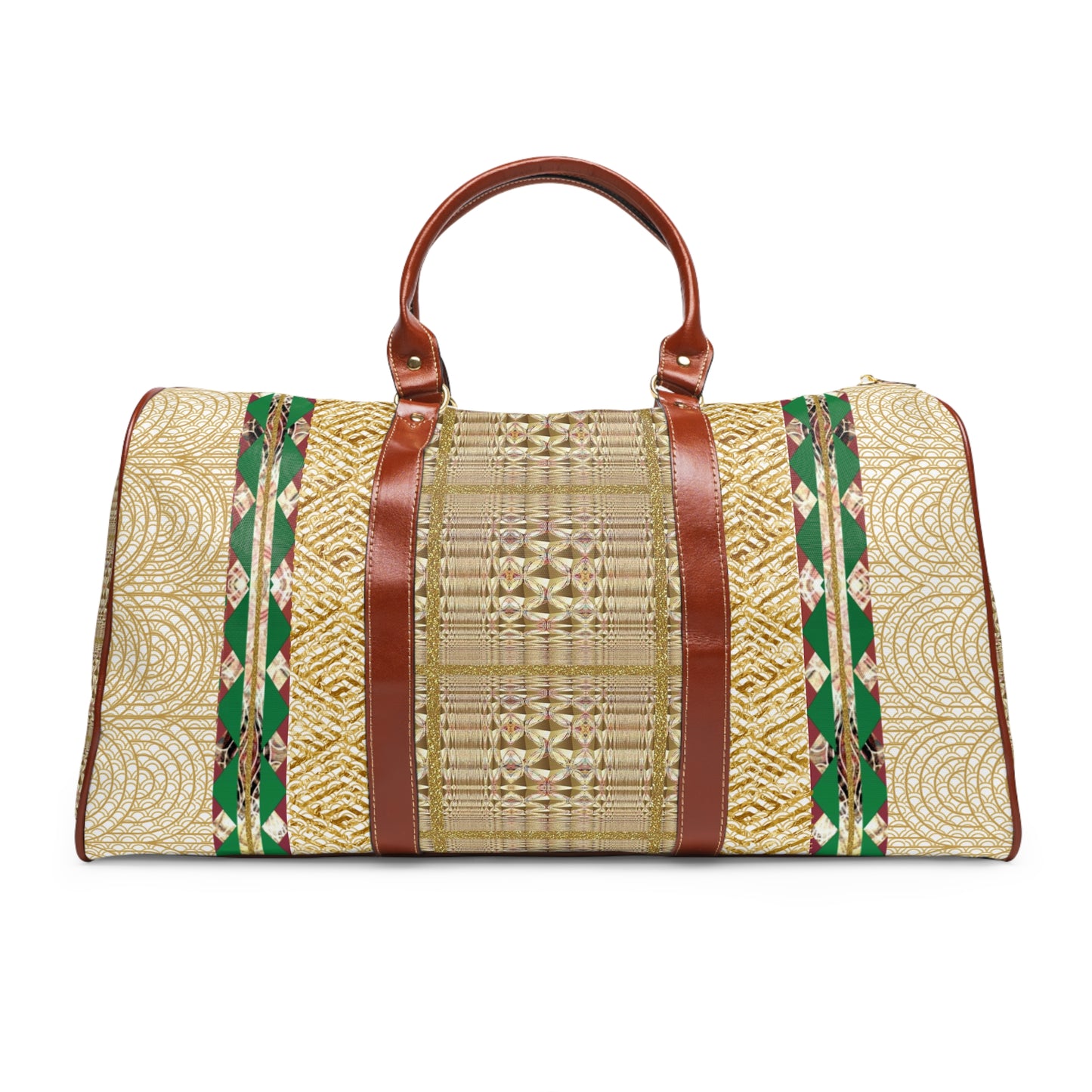 Diamond Patterned Travel Bag