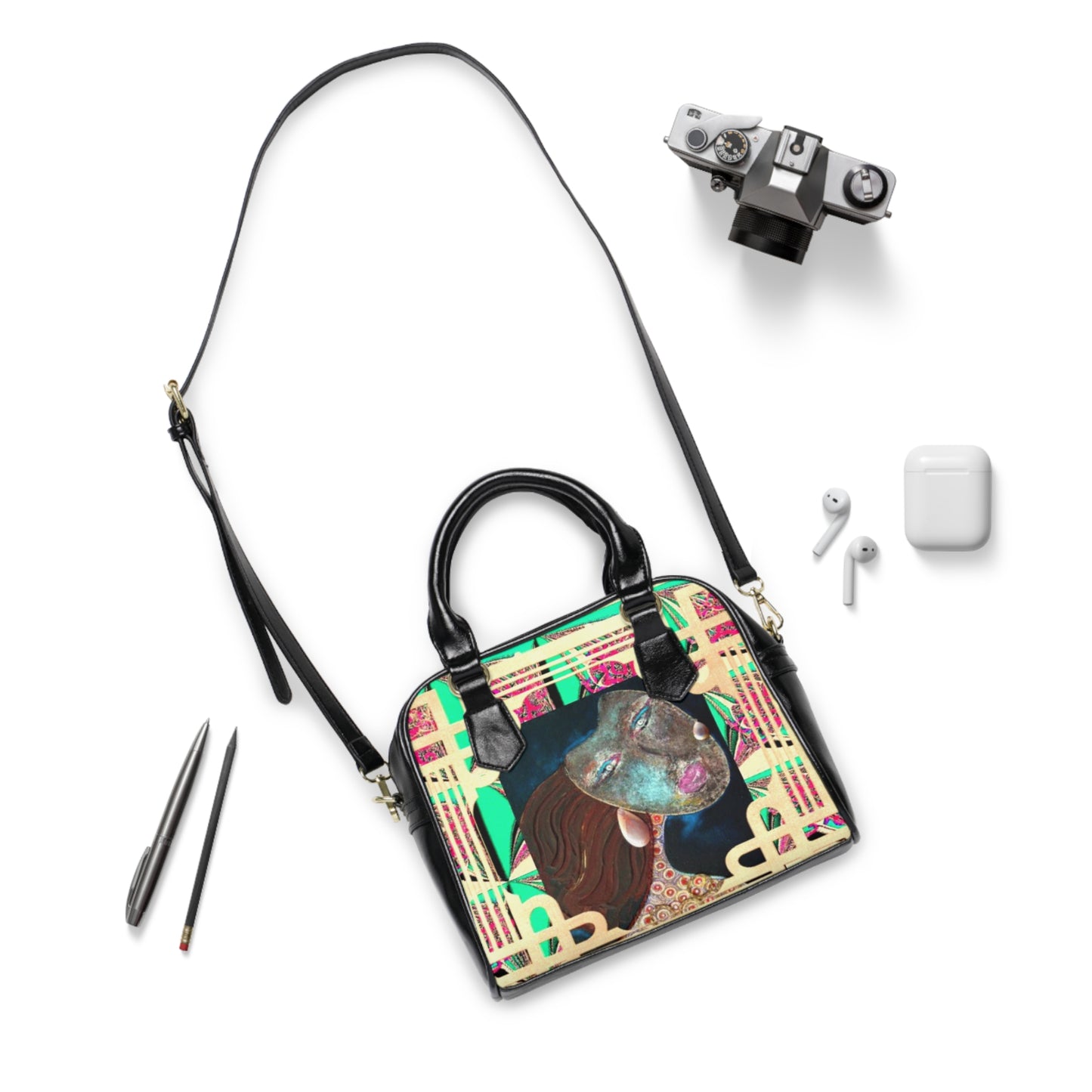 Portrait Shoulder Handbag