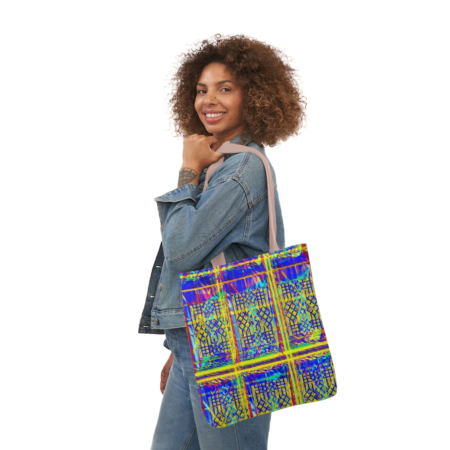 Vibrant Polyester Tote Bag