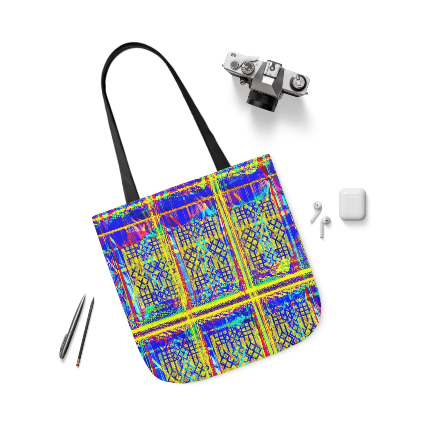 Vibrant Polyester Tote Bag