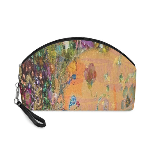 Flower Print Makeup Bag