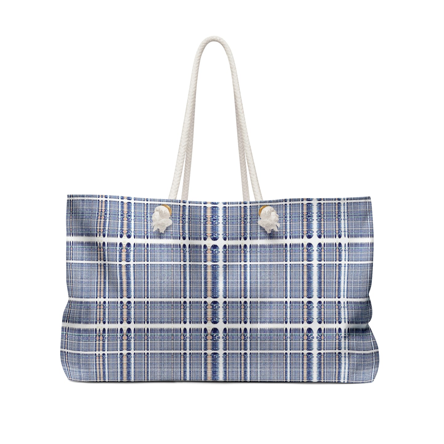 Blue Flannel Weekender Bag